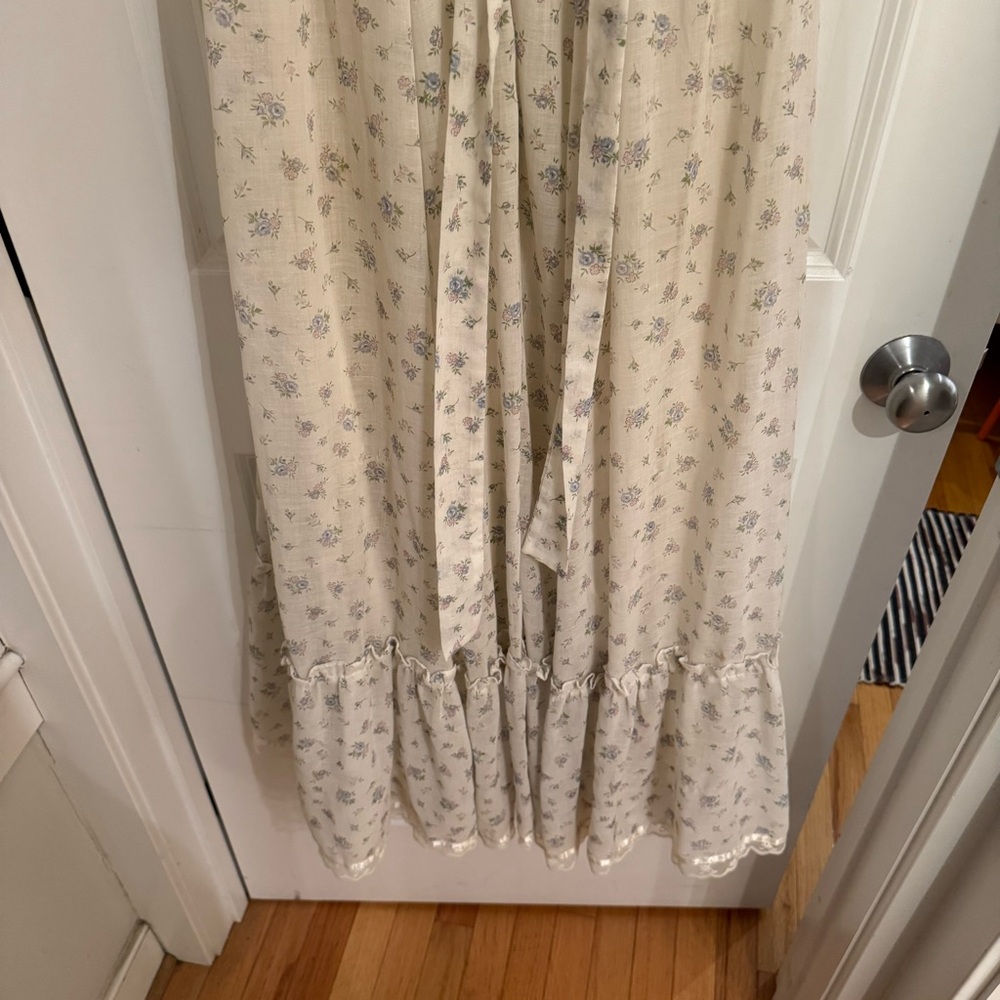 Gunne Sax Cream Floral Maxi Dress by Jessica San Francisco - Picture 9 of 9